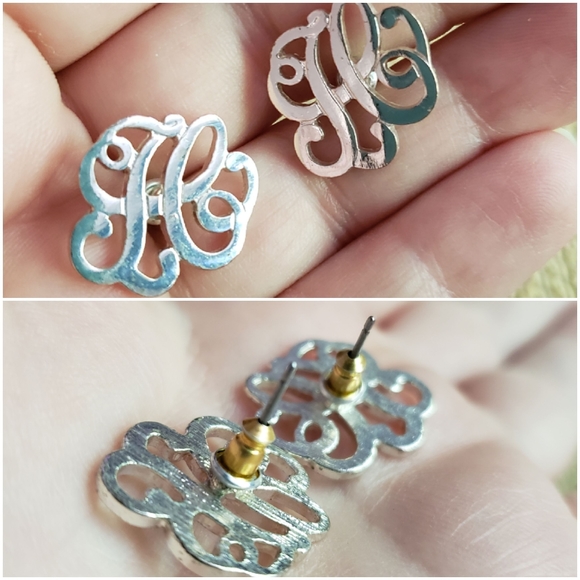 H Initial Jewelry Set: Necklace, Bracelet, & Studs - Picture 3 of 8